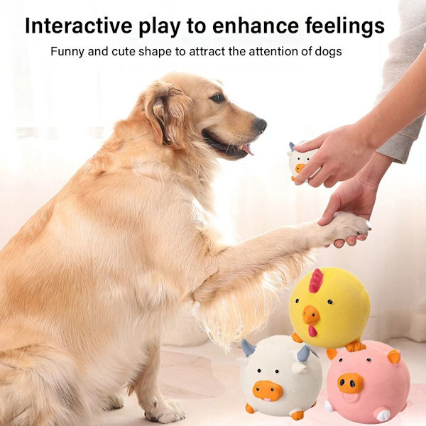 Dog Chew Toys Sound Bite Toy GUL yellow