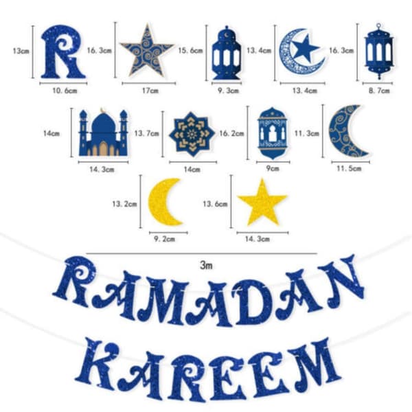 Ramadan Kareem Banner Eid Mubarak Pynt A A