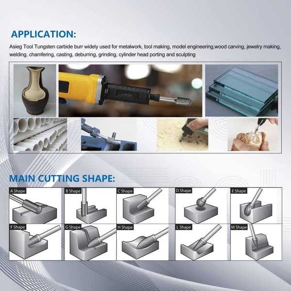 Rotary Burr Bits Carbide Burr Die Grinder