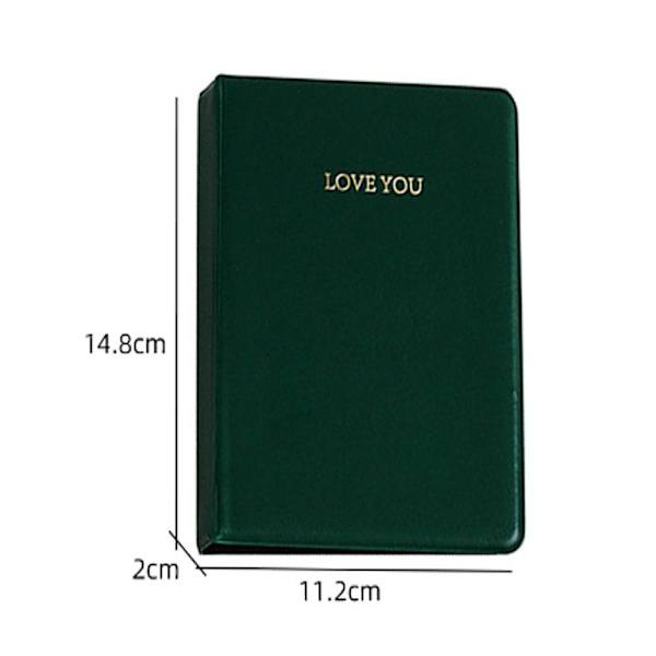 Lommer Fotoalbum Instant Picture Case Oppbevaring GRØNN Green