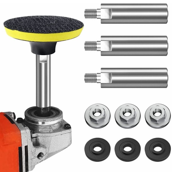 Gjengeadapter forlengelsesstang vinkelsliperbits forlengelsesaksel 1 set for M10
