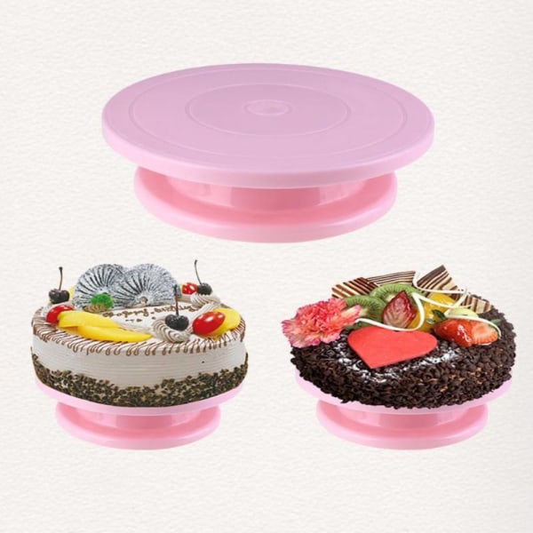Kakku Kääntöpöytä Pyöreä Kakkupöytä PINK pink