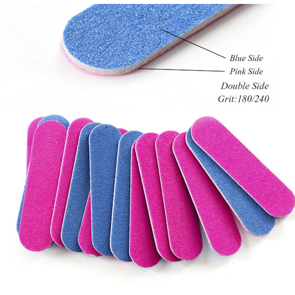 100 st/parti Sandpapper Nagelfiler Mini Frostat