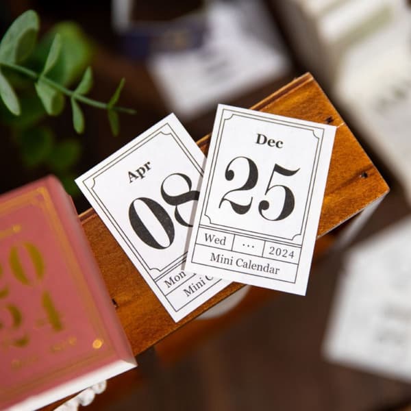 Rivbare kalendere Desktop Papir Kalender BLÅ blue