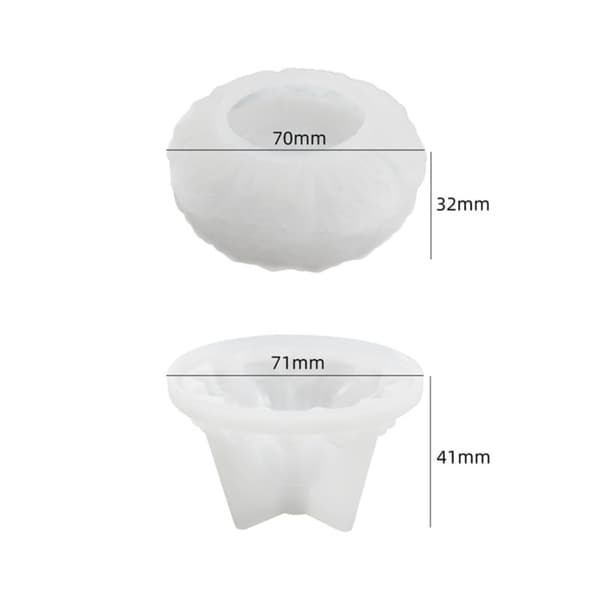 Molds Lotus värmeljus molds white