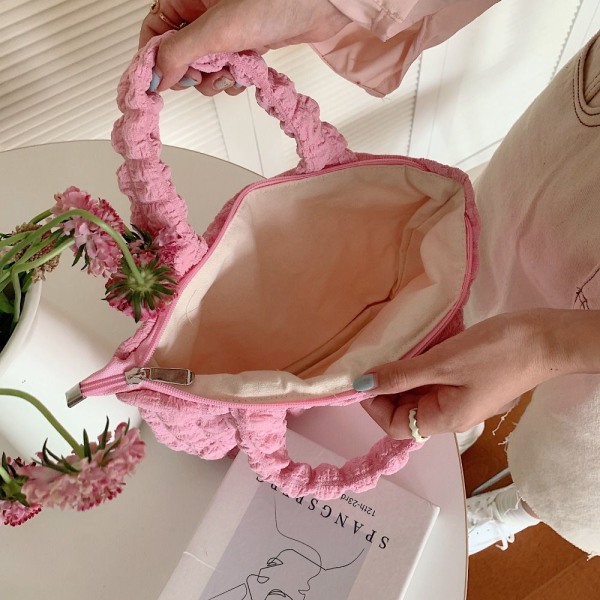 Pieni Kangaskassi Shopper Kukkaro VAALEEN PINKKI Light Pink