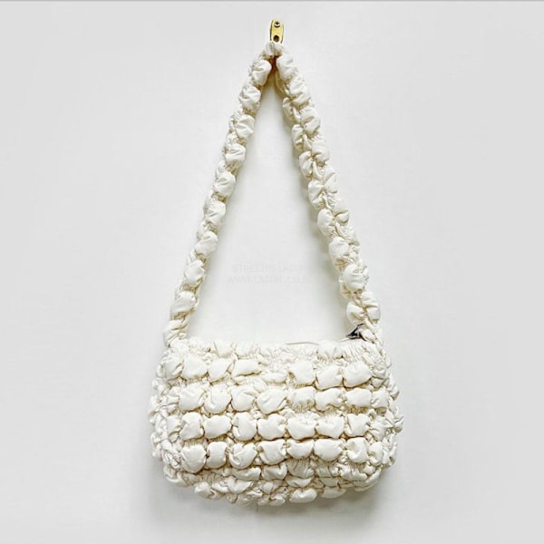 Fold Cloud Underarm Taske Skuldertasker HVID white