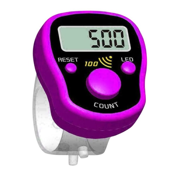 Mini fingerräknare LCD LILA purple