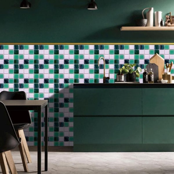 Mosaik Tile Stickers Vægoverføringsbillede 10 10 10