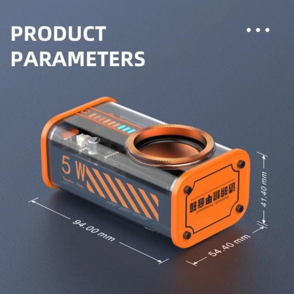 Bluetooth kaiutin Kannettavat kaiuttimet ORANSSI orange