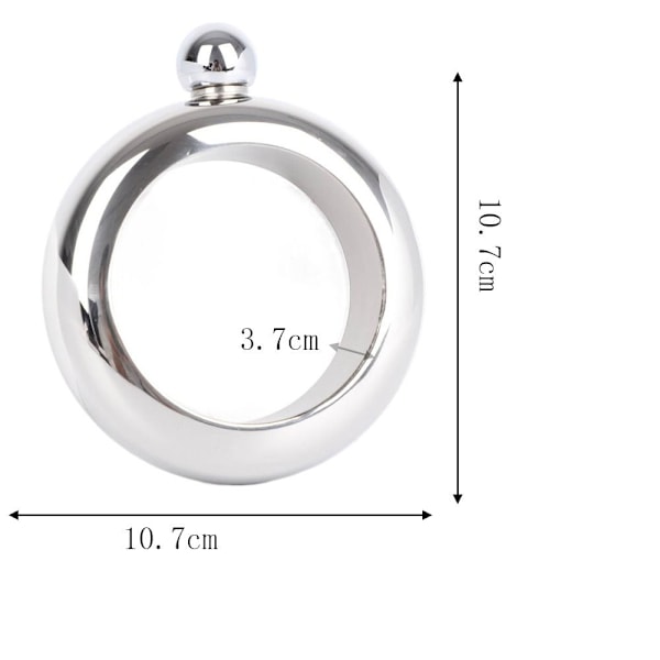 3,5 oz armbånd vinflaske armring hoftekolbe GRØN green