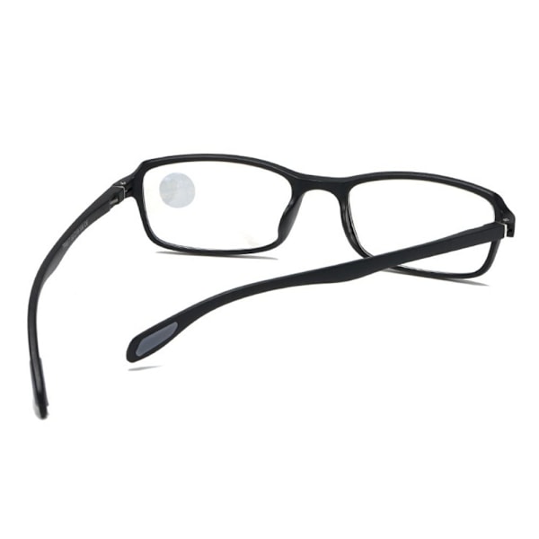 Anti-blåt lys læsebriller Firkantede briller SORT Black Strength 350