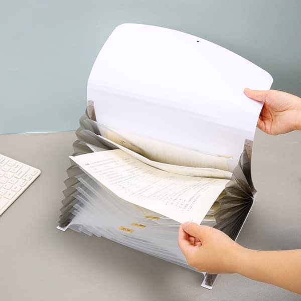 2PCS File Organizer mapp mapp med etiketter