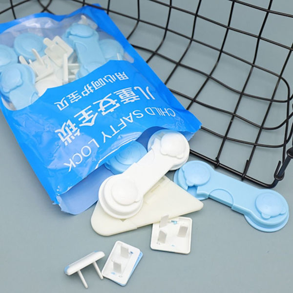 20 kpl Baby set Kotitalouden turvasalpa SININEN PYÖREÄ blue round-round