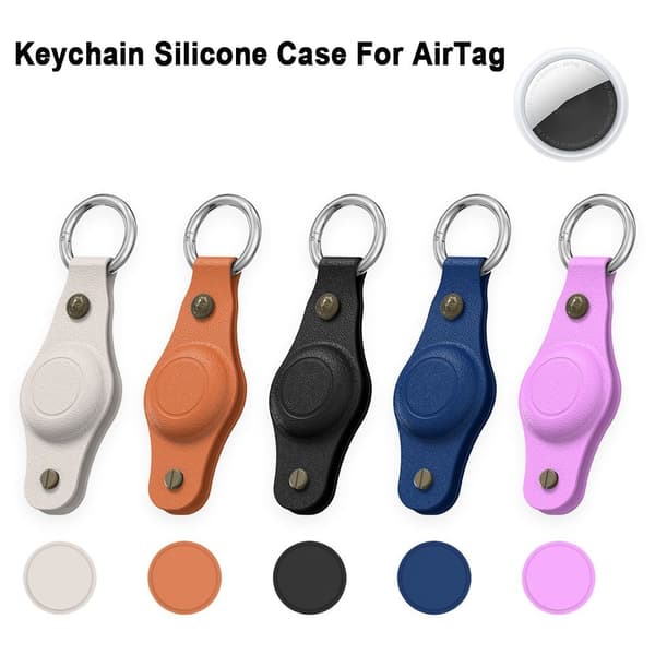 Nøglering Silikone Etui Nøglering Ring Holder SORT black