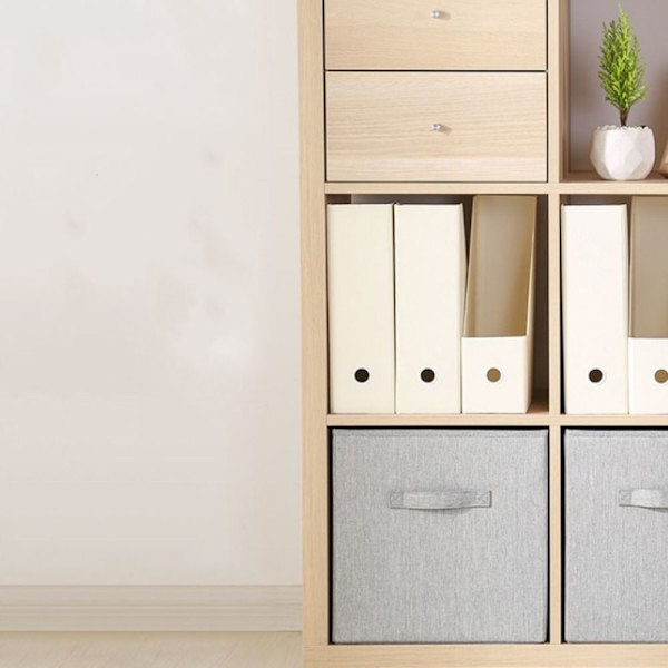 Canvas Förvaring Folding Box GRÅ grey