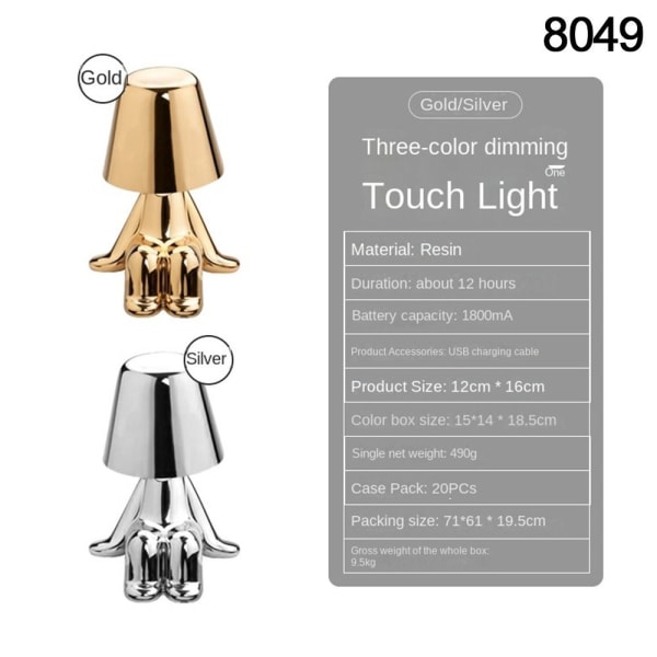 Bordlampe Golden Man 8049 8049 8049