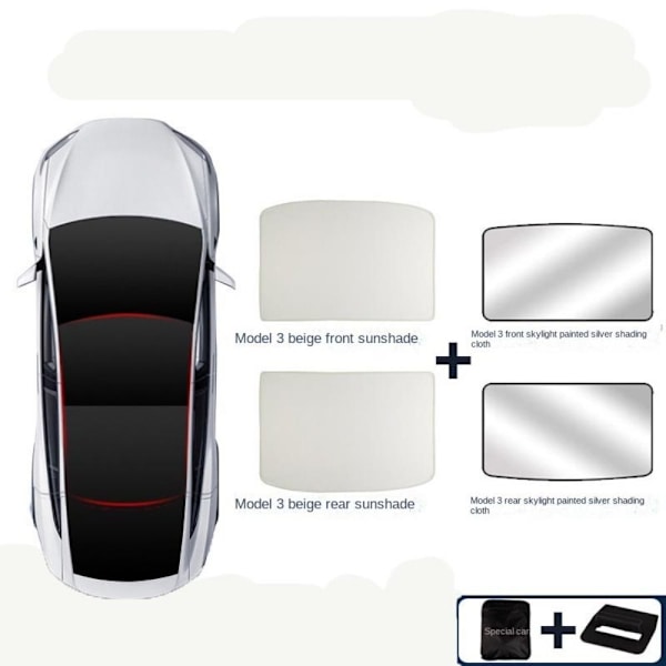Solskydd Tak Solskydd BEIGE MODELL 3 MODELL 3 beige model 3-model 3