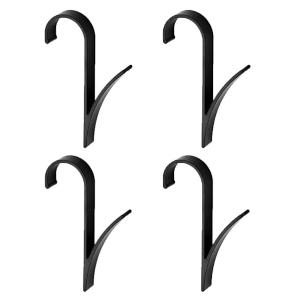 4 stk Hanger Clips Oppbevaringsstativ SVART black