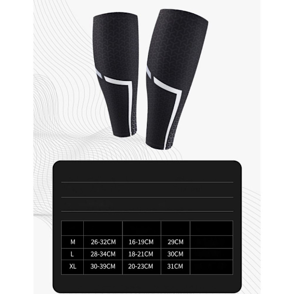Shin Guard Ben Sleeve SORT XL black XL