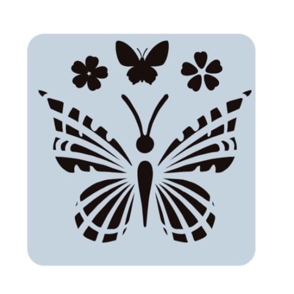 12 stk Sommerfuglestencils Sommerfuglskabelon Kunstmaleri