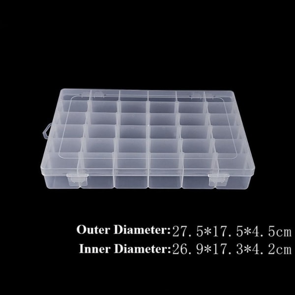 Säilytyslaatikko koruhelmisäiliö 27,3 x 17,7 x 4,4 CM4 4 27.3x17.7x4.4cm4