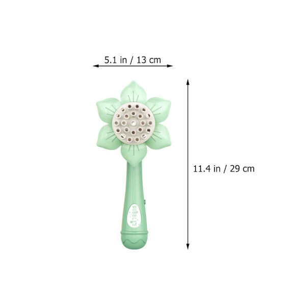 Sunflower Bubble Machine Baby Bubble Gun VIHREÄ green