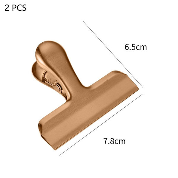 2 STK Guitar Faste Clips Bog Papirholder ROSE GOLD L rose gold L