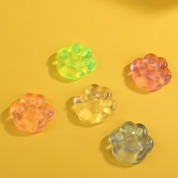 10 kpl Ice Block Stressipallolelu Decompression Ice Cube Transparent Cat Paw