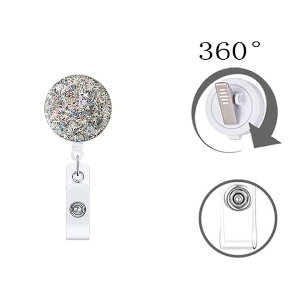 3 Stk Nøglering Badge Holder Badge Reel
