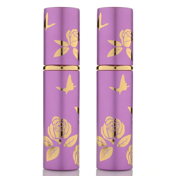 2 kpl uudelleentäytettävät hajuvesipullot kosmetiikkasäiliöt PURPURIA 2 kpl Purple 2Pcs-2Pcs