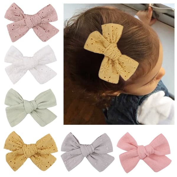 2 par ensfarget bowknot hårnål 5 5 5