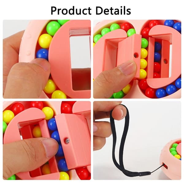 Magic Bean Cube Puzzle Toy Brain Teaser Toys BLÅ Blue