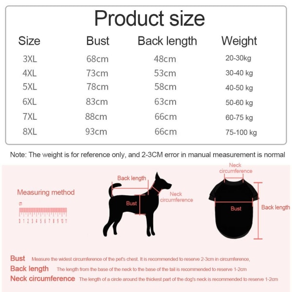 Hundkläder Pulloverkläder 6XL 6XL