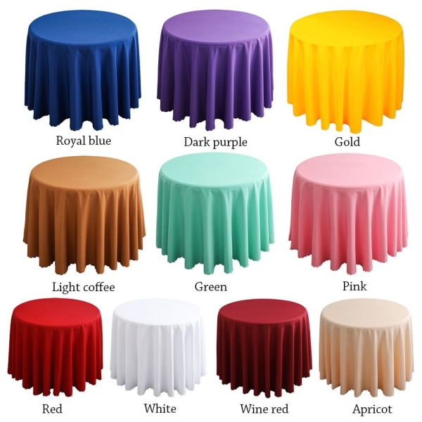 Pyöreä pöytäliinapäällinen VIHREÄ green