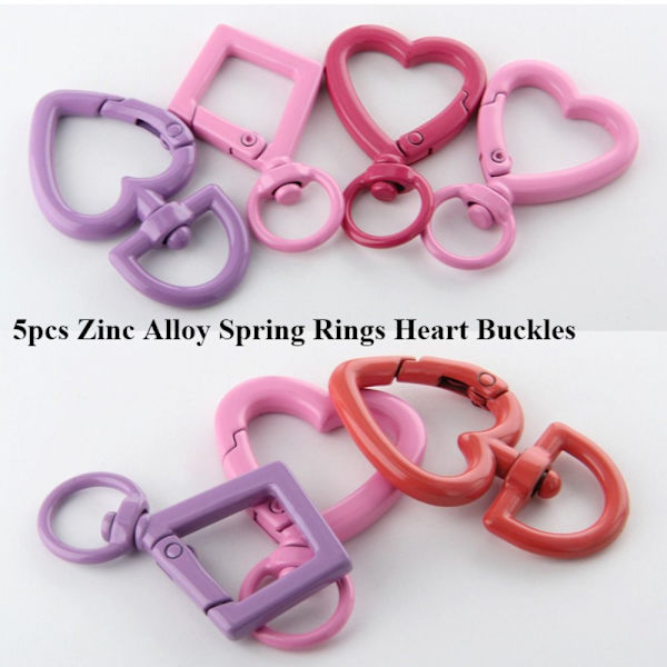 5 stk Spring Ring Spænder Punge Håndtasker Karabinhage 10 10 10
