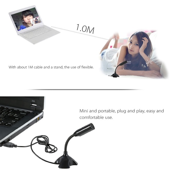 Desktop USB Mikrofon Tal VIT White