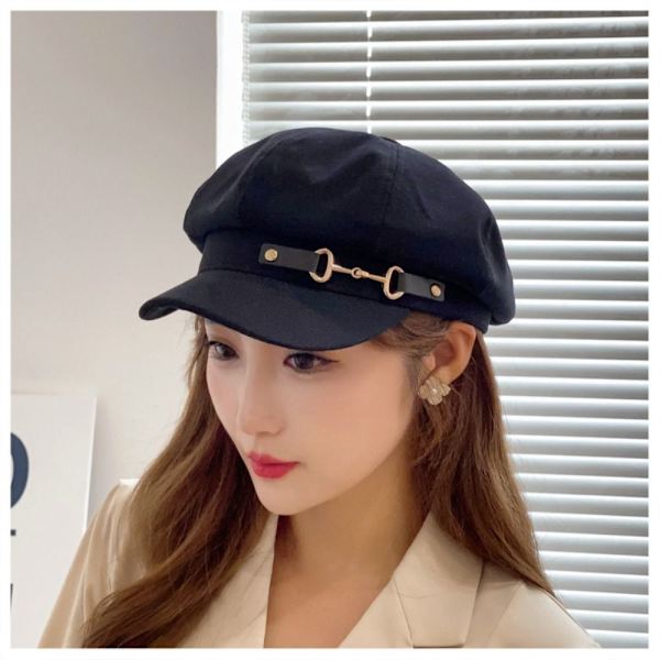 Vintage Beret Hat Newsboy Hat KHAKI khaki