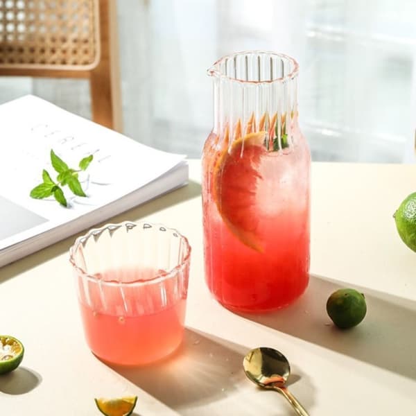 400ml/600ml Glas Vattenflaska Set Glaskruka 400ML 400ml