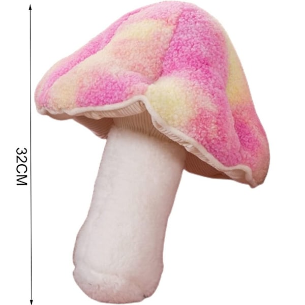 35 cm svamp plysch leksak fylld svamp huvudkudde ROSE RÖD Rose red