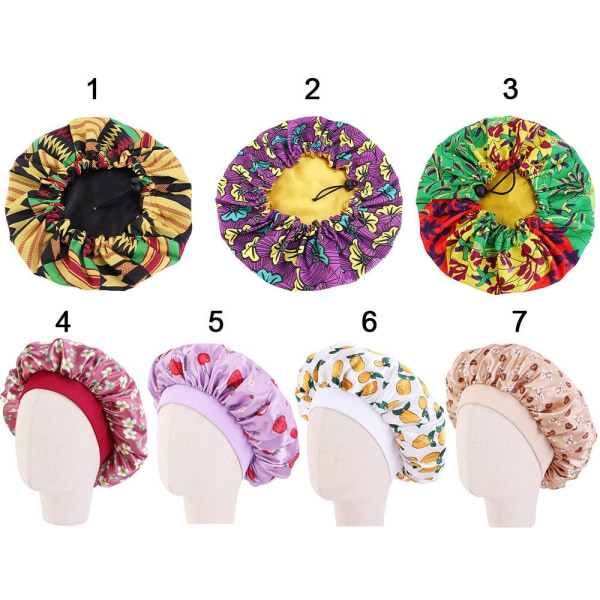 Satin Bonnets Wide Headwrap 3 3 3