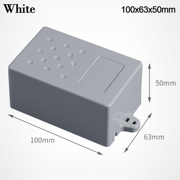 Elektronisk prosjektboks Vanntett deksel Project WHITE White 100x63x50mm