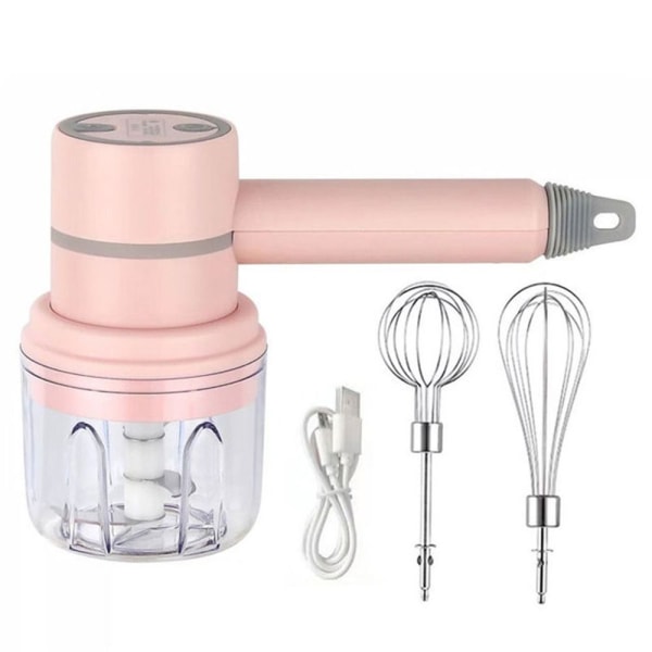 Handhållen mixer Vitlök Ginger Chopper PINK 2 2 Pink 2-2