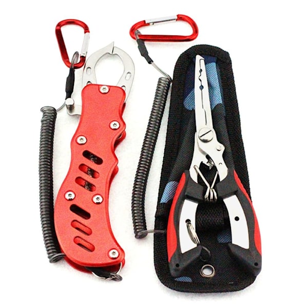 2kpl/ set Fish Lip Gripper Fish Controller Clamp RED BB Red B-B