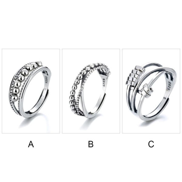 Angstring 925 Sterling Sølv B B B