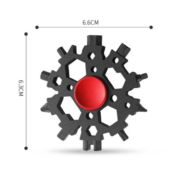 Snowflakes Skruenøgle SORT&BLÅ Black&Blue