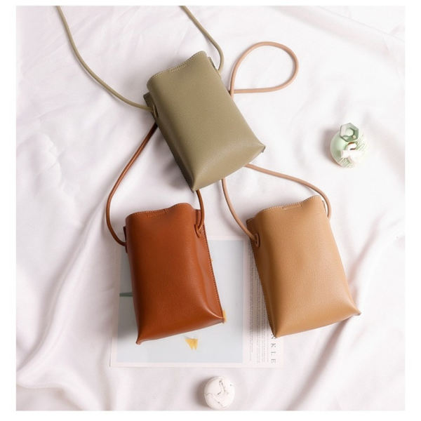 Läderhandväskor Crossbody-väskor KHAKI khaki