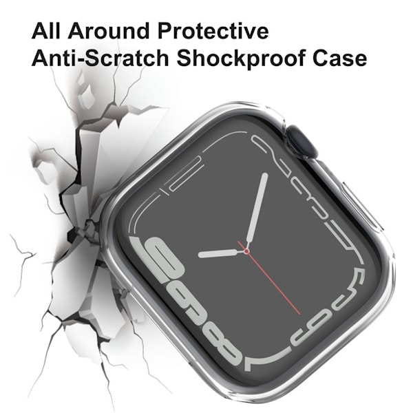 Cover för iWatch 7 TRANSPARENT CASE transparent 41mm