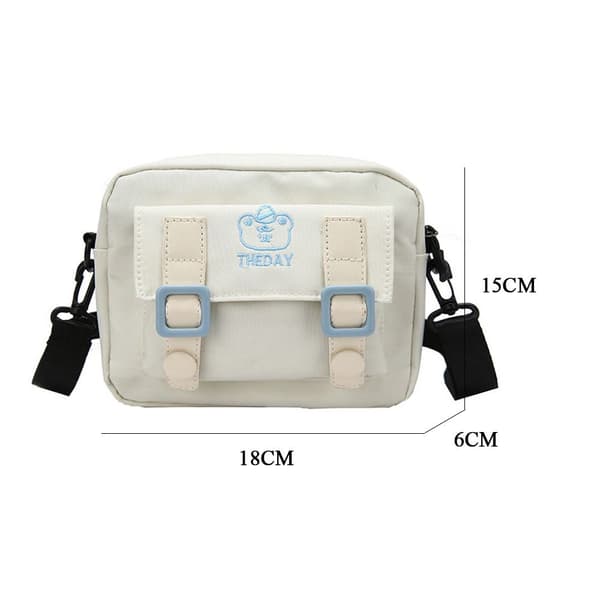 Enkel axelväska Crossbody-väskor VIT white