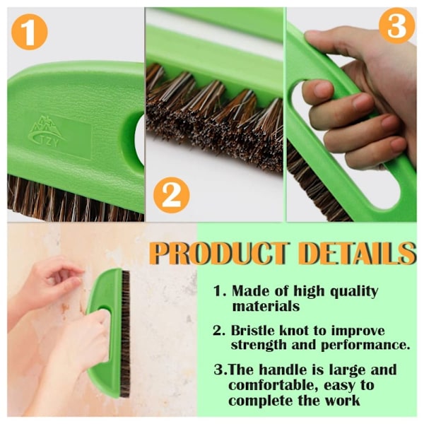 2-pack Smoothing Brush Tapet Verktyg Hästhår